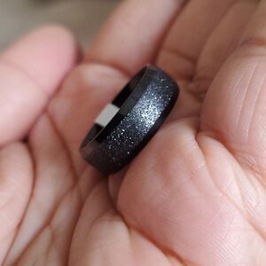 Black Titanium Wedding Band